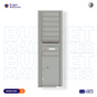Florence 4C Horizontal Mailbox - 7 Doors, 1 Parcel Locker - 15 Doors High USPS Access