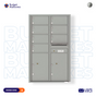 Florence 4C Horizontal Mailbox - 7 Doors, 2 Parcel Lockers - 14 Doors High USPS Access
