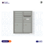 Florence 4C Horizontal Mailbox - 8 Doors, 2 Parcel Lockers - ADA Compliant Max Height USPS Access