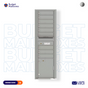 Florence 4C Horizontal Mailbox - 9 Doors, 1 Parcel Locker - Max Height USPS Access