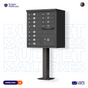 CBU - 12 Tenant Boxes Cluster Mailbox In Black