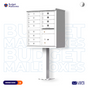 CBU - 12 Tenant Boxes Cluster Mailbox In White