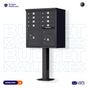 CBU - 8 Tenant Boxes Cluster Mailbox In Black