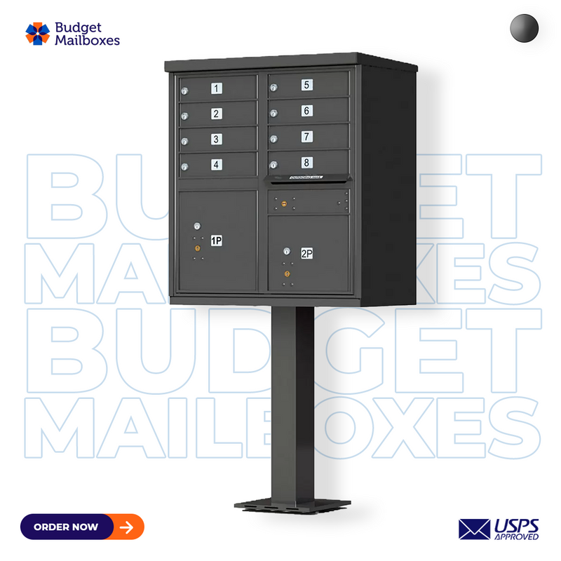 CBU - 8 Tenant Boxes Cluster Mailbox In Dark Bronze