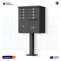 CBU - 8 Tenant Boxes Cluster Mailbox In Dark Bronze