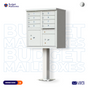 CBU - 8 Tenant Boxes Cluster Mailbox In Postal Grey