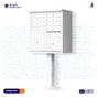 CBU - 8 Tenant Boxes Cluster Mailbox In White