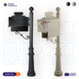 Century lmperial Mailboxes Systems with Newspaper Holder