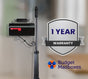 Custom Contemporary Mailbox Post System with Number Plate and Bracket CS-C2-9129