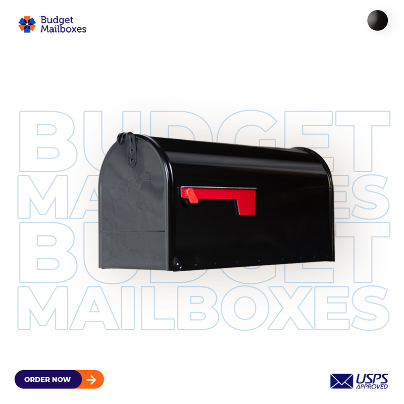Custom Contemporary Mailbox Post System with Number Plate and Bracket CS-C2-9129