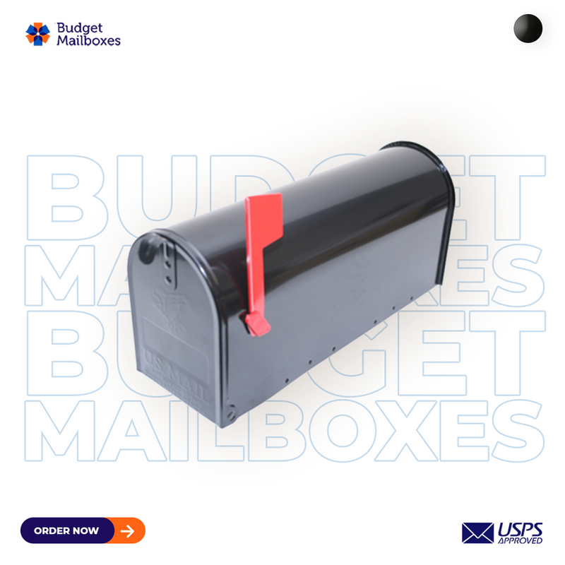 Custom Contemporary Mailbox Post System with Number Plate and Bracket CS-C2-9129
