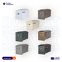 Estate Large Size Mailbox System with Fleur de Lis Mailbox