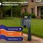 Estate Large Size Mailbox System with Fleur de Lis Mailbox