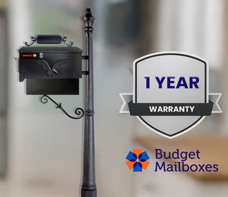 Residential Mailbox System with Eagle Mailbox