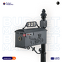 Residential Mailbox System with Horse and Buggy Mailbox