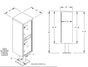 Salsbury Outdoor Parcel Locker with 2 Compartments with USPS Access – Type I