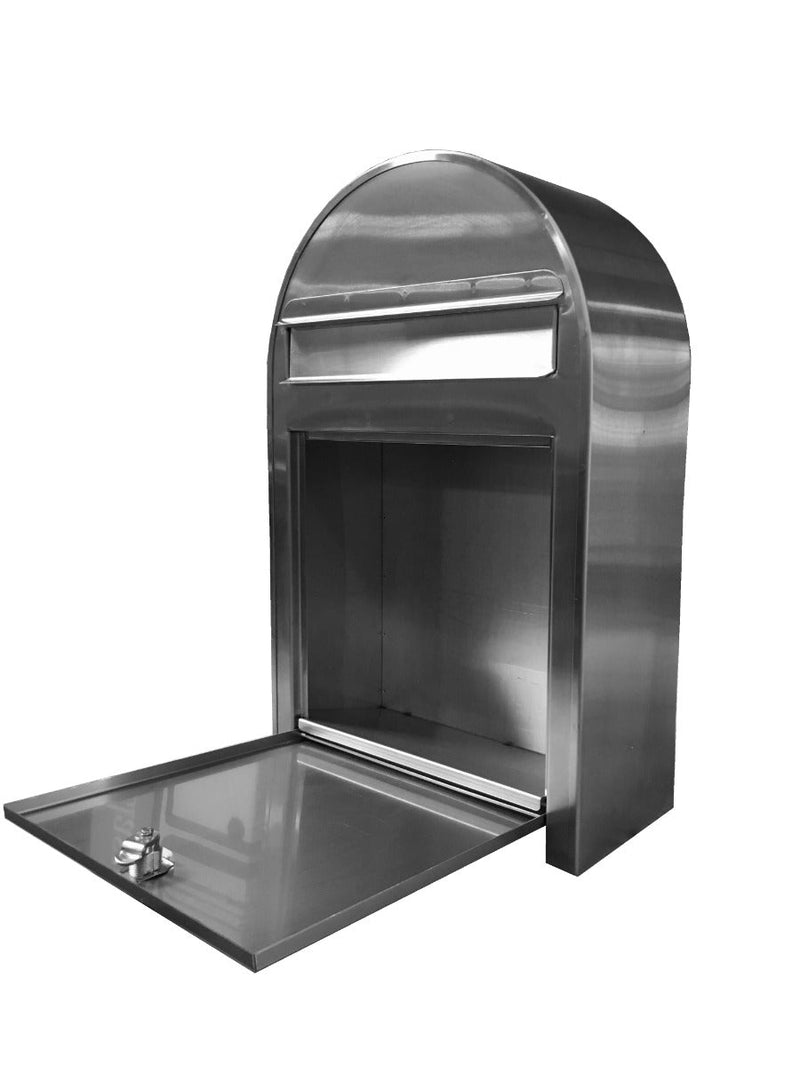 Bobi Classic Slim Front Access All-Stainless Steel Mailbox and Post Combo