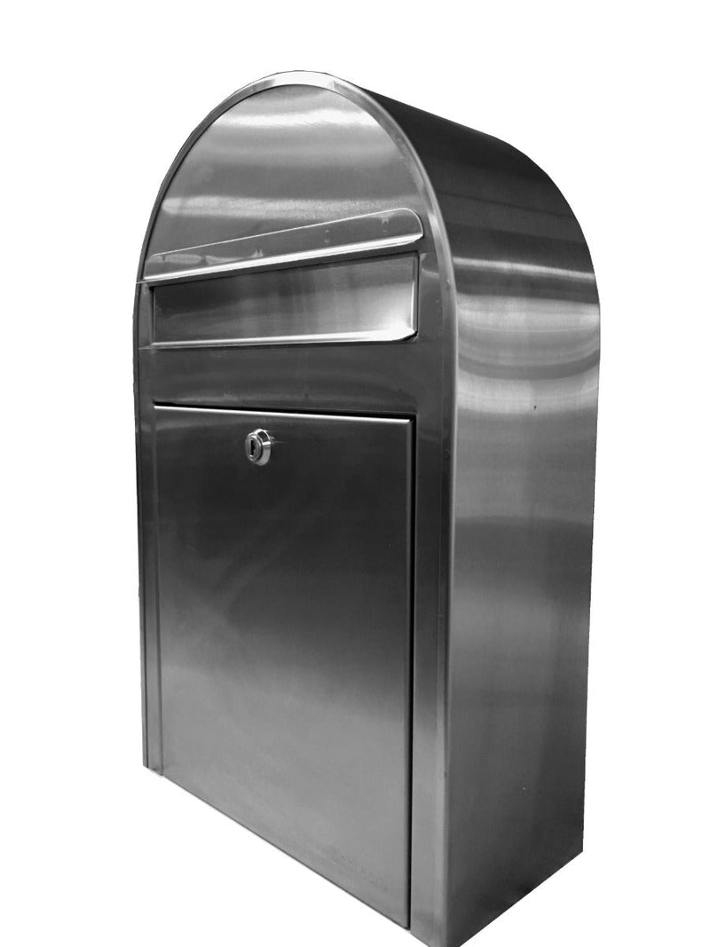 Bobi Classic Slim Front Access All-Stainless Steel Mailbox and Post Combo