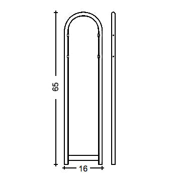 Bobi Classic B Rear Access Mailbox and Round Post Combo - Multiple Color Options