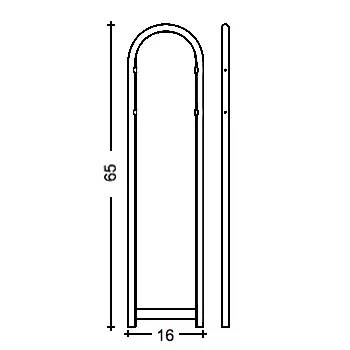 USPS Approved Bobi Classic B Rear Access Modern Locking White Mailbox and Round Grey Post Combo