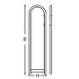 USPS Bobi Stainless Steel Round Mailbox Post
