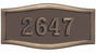 Housemark Large Roundtangle Address Plaques with Trim Color