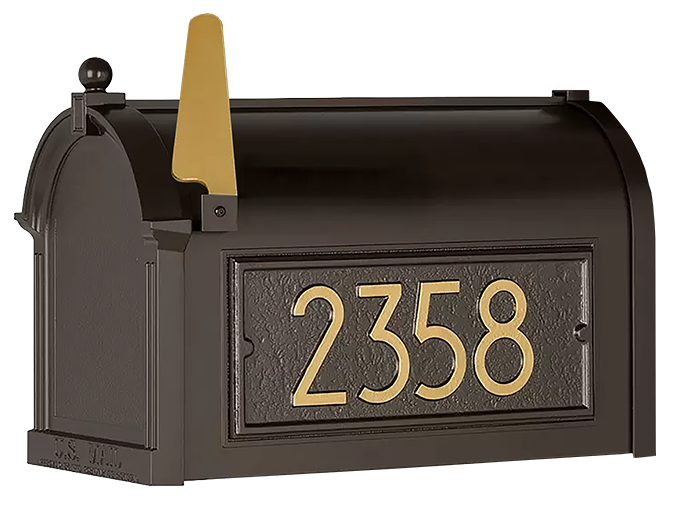 Whitehall Modern Streetside Mailbox (Optional Accessories)