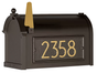 Whitehall Modern Streetside Mailbox (Optional Accessories)