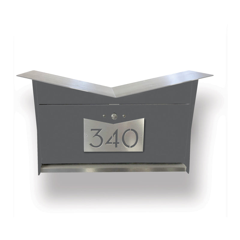 Butterfly Box in Designer Gray - Wall Mount Mailbox