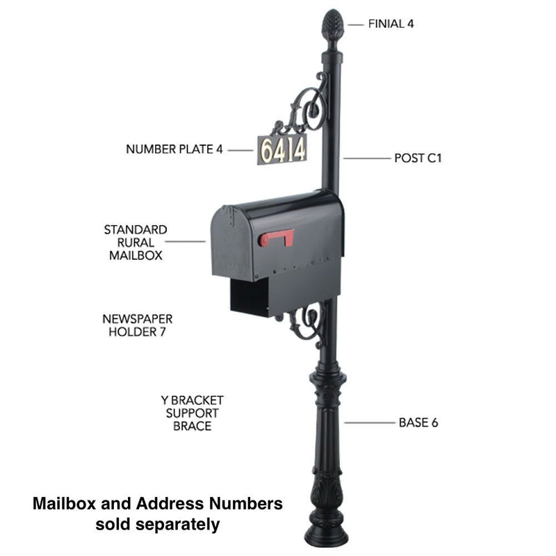 Classic Mailbox Post System Series C1 - C1-6406