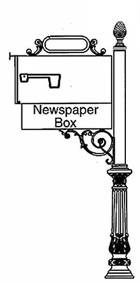 Contemporary Mailbox Post System C2-6104-6