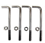 CBU Anchor Bolt Kit - to Connect Pedestal Stand to Wet Concrete (4 Bolts)