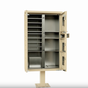 Florence Cluster Mailbox CBU with 4 Parcel Lockers, Decorative Finial and Pedestal Included