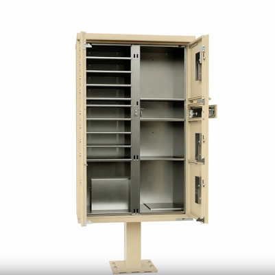 Florence Cluster Mailbox CBU with 2 Parcel Lockers, Decorative Crown and Pedestal Included