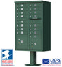 16 Door CBU Mailbox - Green