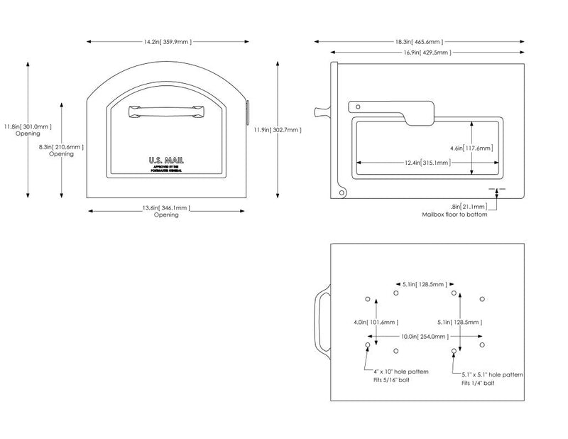 Centennial Large Capacity Mailbox (Choose Color)