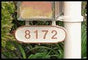 Streetscape Hanging Address Plaque for Mailbox Post