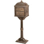 Classic Pedestal Mailbox Package in Antique Bronze