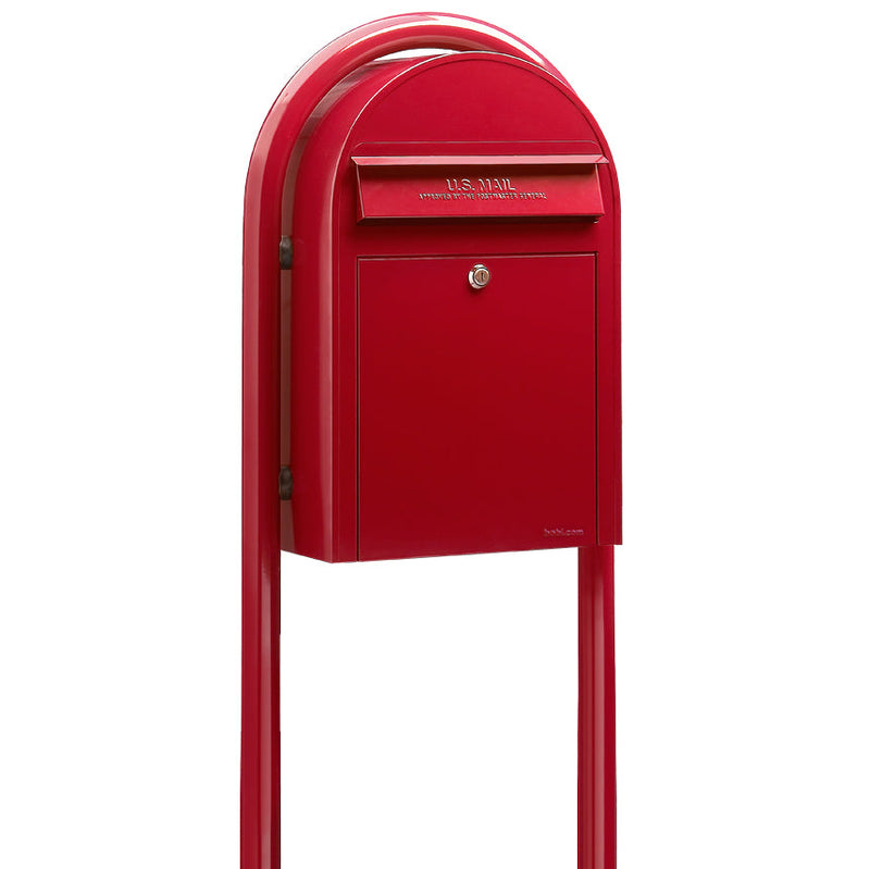 SALE! - USPS Bobi Red Round Mailbox Post