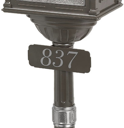 Classic Pedestal Mailbox Package in Antique Bronze