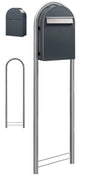 USPS Bobi Classic (B) Rear Access Mailbox Grey