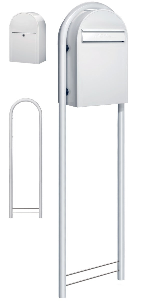 USPS Bobi Classic (B) Rear Access Mailbox White