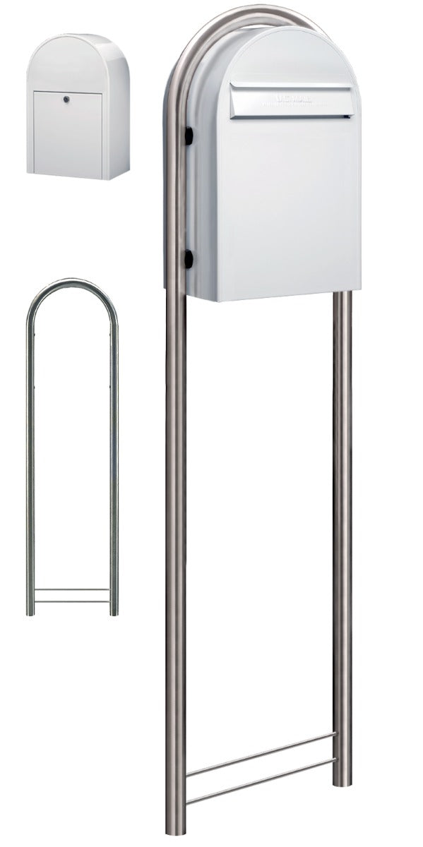 USPS Bobi Classic (B) Rear Access Mailbox White