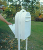 Bobi Classic Front Access Mailbox and Round Post Combo - Multiple Color Options
