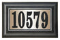 Edgewood Classic Lighted Address Plaque (Black Polymer Numbers on Black Frame)