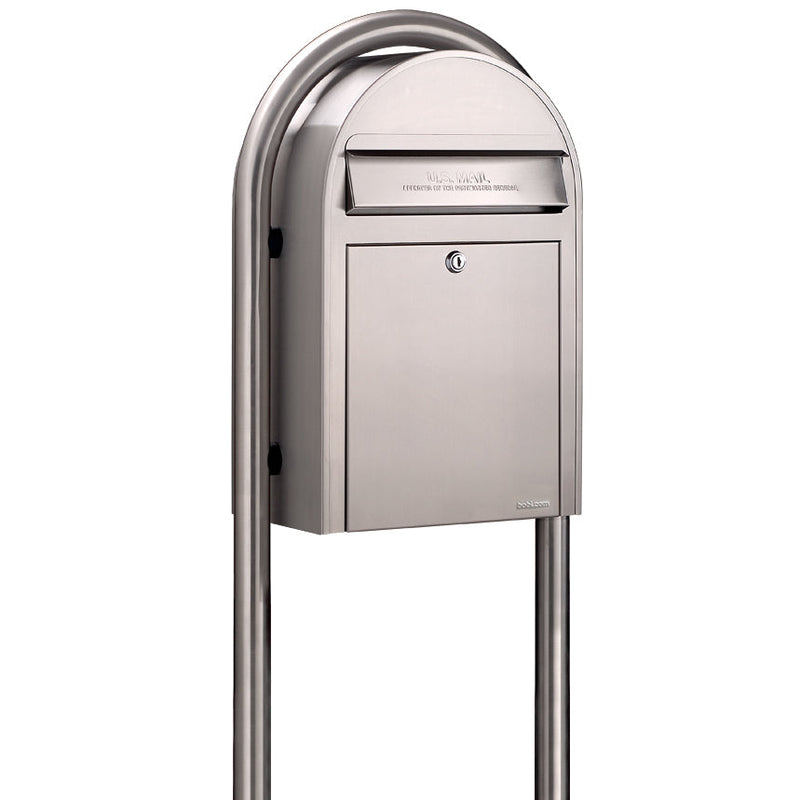 USPS Bobi Stainless Steel Round Mailbox Post