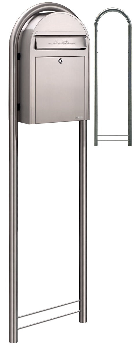 USPS Bobi Stainless Steel Round Mailbox Post