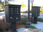 Florence 12 Door Cluster Mailbox CBU with 1 Parcel Locker, Decorative Crown and Pedestal Included