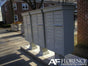 Florence 12 Door Cluster Mailbox CBU with 1 Parcel Locker, Decorative Crown and Pedestal Included