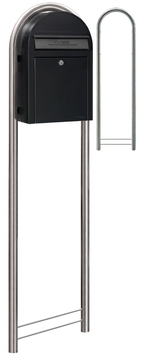 USPS Bobi Stainless Steel Round Mailbox Post